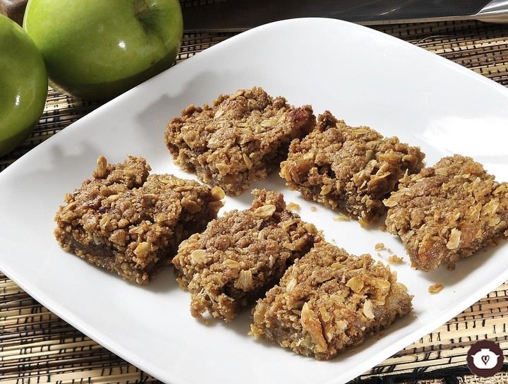 Barritas de avena y manzana