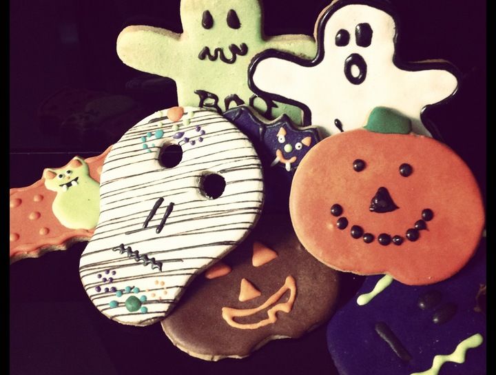 Galletas con personajes de halloween