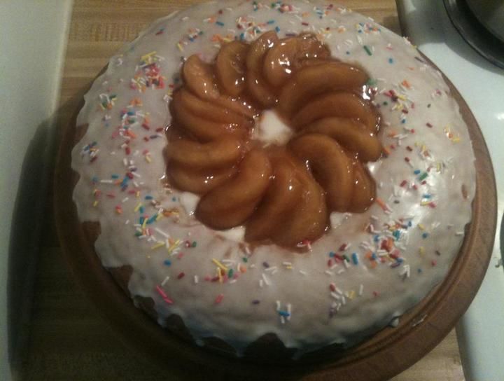 Pan glaseado de naranja