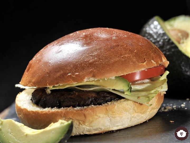 Hamburguesas de hongos Portobelo