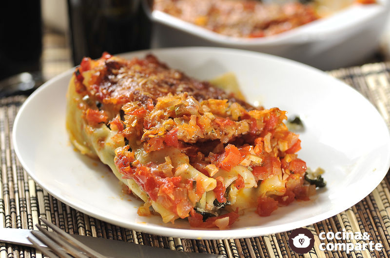 Receta Canelones vegetarianos | CyC