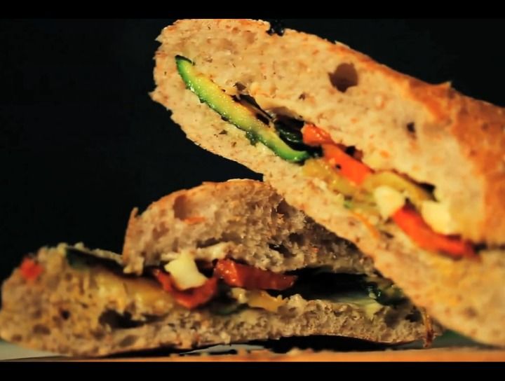 Ciapata de verduras grilliadas c/ salsa bechamel
