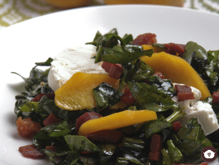 Ensalada de espinacas con queso y nuez