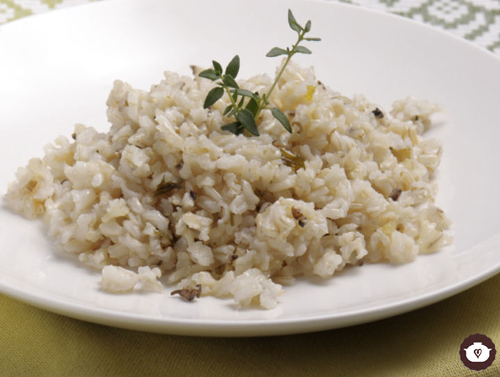 Arroz integral horneado