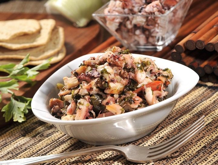 Ensalada de pulpo a la mexicana