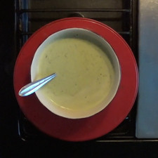 Disfrute la crema para sus platillos