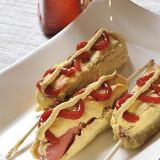 Servir acompañados de mayonesa, ketchup y mostaza.