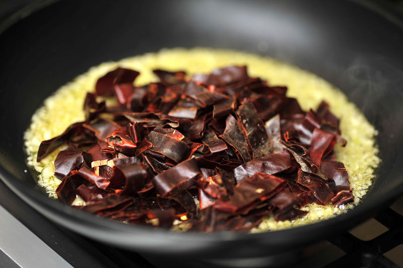 receta de champinones al ajillo con chile guajillo
