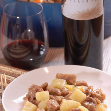 Servir acompañado de una copa de vino tinto Norte 32 Teziano.