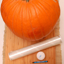 1 pieza de crayón negro 1 pieza de veladora papel plástico adherente al gusto 1 pieza de calabaza de Halloween S 7418 1475622585