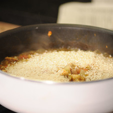 Añadir el arroz.